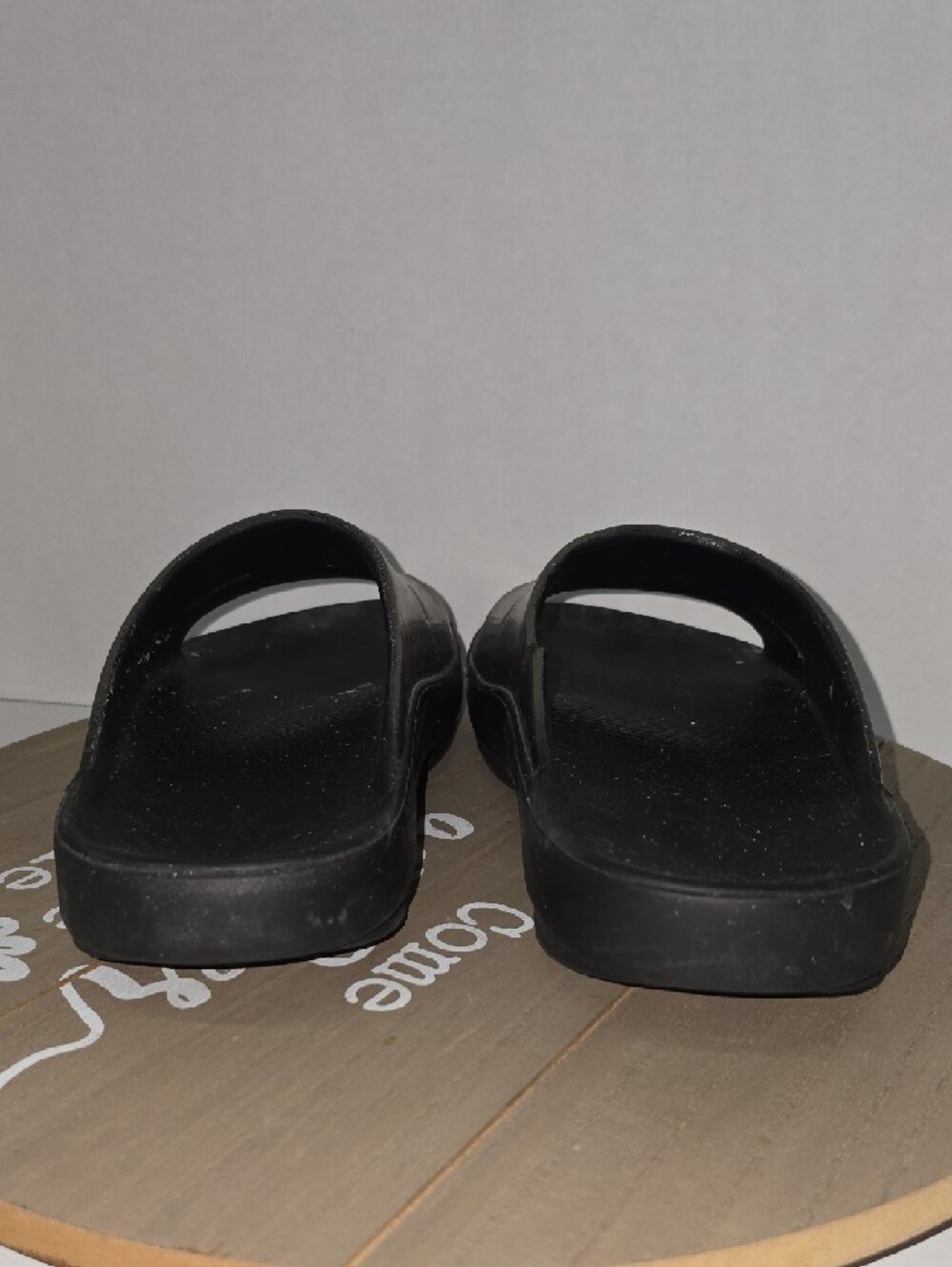 Oofos OOahh Luxe Slide "Latte" Metallic Bronze Slide Sandals M9/W11 EU 42 - Picture 5 of 12